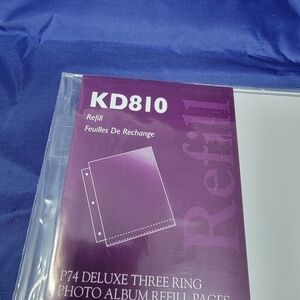 set of 2 C.R. Gibson KD 810 P74 Three Ring Photo Album Refill pages New